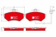 GDB1366DTE Brzdové destičky DTEC COTEC TRW