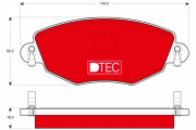 GDB1434DTE Brzdové destičky DTEC COTEC TRW