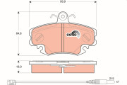 GDB1465 Brzdové destičky COTEC TRW