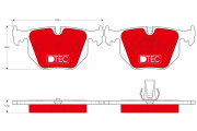 GDB1530DTE Brzdové destičky DTEC COTEC TRW