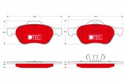 GDB1540DTE Brzdové destičky DTEC COTEC TRW