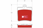 GDB1545DTE Sada brzdových destiček, kotoučová brzda DTEC COTEC TRW