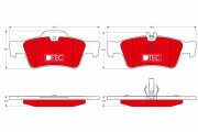 GDB1546DTE Sada brzdových destiček, kotoučová brzda DTEC COTEC TRW