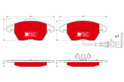 GDB1550DTE Brzdové destičky DTEC COTEC TRW