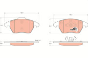 GDB1605 Brzdové destičky COTEC TRW