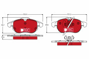 GDB1613DTE Brzdové destičky DTEC COTEC TRW