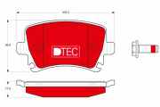 GDB1622DTE Brzdové destičky DTEC COTEC TRW