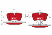 GDB1643DTE Brzdové destičky DTEC COTEC TRW