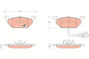 GDB1658 Brzdové destičky COTEC TRW