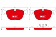 GDB1726DTE Brzdové destičky DTEC COTEC TRW