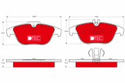 GDB1738DTE Brzdové destičky DTEC COTEC TRW