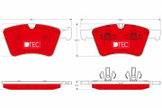 GDB1797DTE Sada brzdových destiček, kotoučová brzda DTEC COTEC TRW