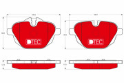 GDB1840DTE Sada brzdových destiček, kotoučová brzda DTEC COTEC TRW