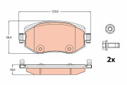 GDB2175 Brzdové destičky TRW