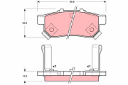 GDB3160 Sada brzdových destiček, kotoučová brzda TRW