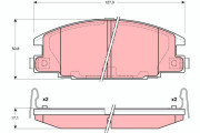 GDB3161 Sada brzdových destiček, kotoučová brzda TRW