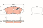 GDB3212 Brzdové destičky COTEC TRW