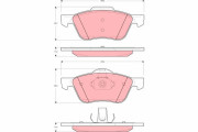 GDB3272 Sada brzdových destiček, kotoučová brzda TRW