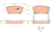 GDB3446 Brzdové destičky COTEC TRW