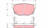 GDB368 Sada brzdových destiček, kotoučová brzda TRW