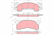 GDB4026 Sada brzdových destiček, kotoučová brzda TRW