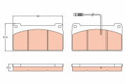 GDB5074 Brzdové destičky TRW