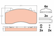 GDB5114 Sada brzdových destiček, kotoučová brzda TRW