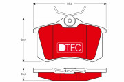 GDB823DTE Brzdové destičky DTEC COTEC TRW