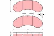 GDB950 Brzdové destičky TRW