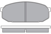 ASN-2071 Sada brzdových destiček, kotoučová brzda AISIN