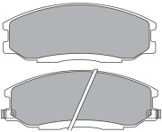 ASN-2180 Sada brzdových destiček, kotoučová brzda AISIN