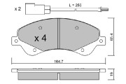 BPFO-1013 Sada brzdových destiček, kotoučová brzda AISIN