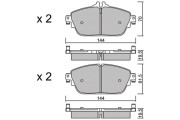 BPMB-1021 Sada brzdových destiček, kotoučová brzda AISIN