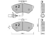 BPVW-1033 Sada brzdových destiček, kotoučová brzda AISIN