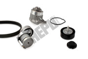 PK06561 Vodní pumpa + klínový žebrový řemen HEPU
