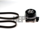 PK06700 Vodní pumpa + klínový žebrový řemen HEPU