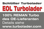 172-12020EOL Dmychadlo, plnění END of LIFE Turbocharger - org. GARRETT  Reman SCHLÜTTER TURBOLADE