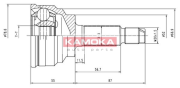 6070 Sada kloubů, hnací hřídel KAMOKA