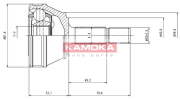 6158 Sada kloubů, hnací hřídel KAMOKA