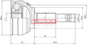 6536 Sada kloubů, hnací hřídel KAMOKA