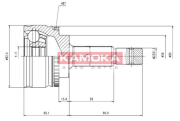 7054 Sada kloubů, hnací hřídel KAMOKA