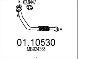 01.10530 Výfuková trubka MTS