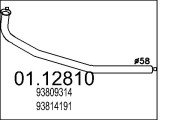 01.12810 Výfuková trubka MTS