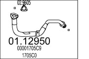 01.12950 Výfuková trubka MTS