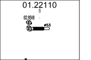 01.22110 Výfuková trubka MTS