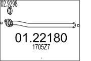 01.22180 Výfuková trubka MTS