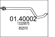 01.40002 Výfuková trubka MTS