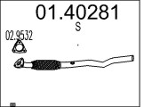 01.40281 Výfuková trubka MTS