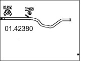 01.42380 Výfuková trubka MTS