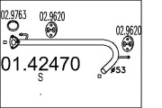 01.42470 Výfuková trubka MTS